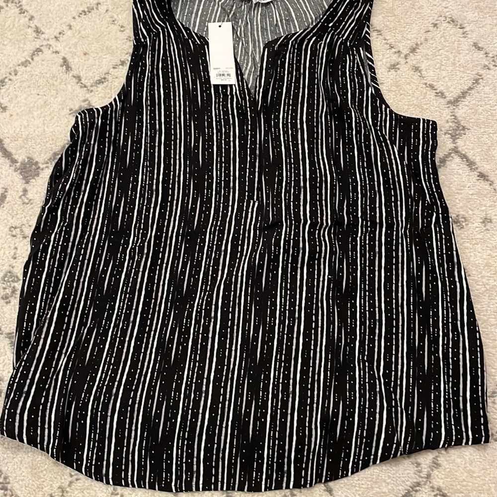 NWT Black Sleeveless Blouse Sonoma